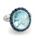 Aquamarine Cabochon Ring