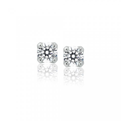 Diamond Stud Earrings on Diamond Stud Earrings Platinum Ideal Cut Round Brilliant Diamond Stud