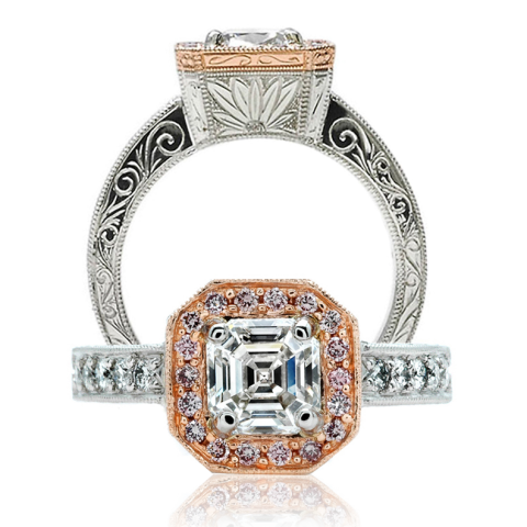 Ester Pink Diamond Engagement Ring