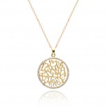 Yellow Gold Shema Diamond Pendant