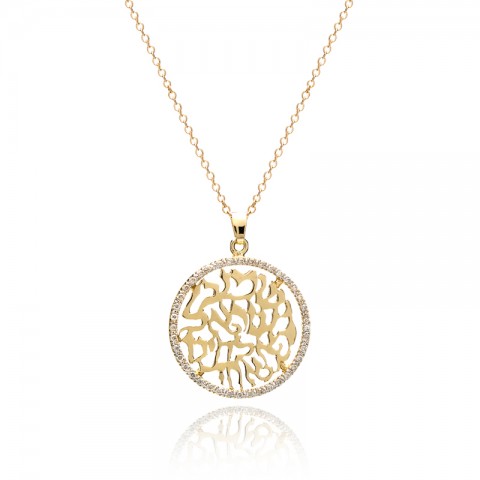 Gold Shema Diamond Pendant 140-10112