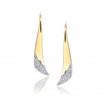 Gold Pavè Diamond Earrings