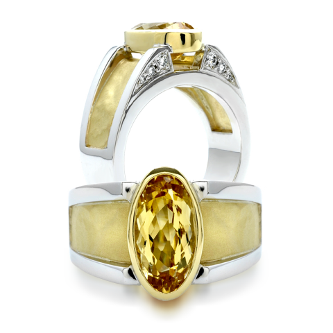 Golden Beryl Rings