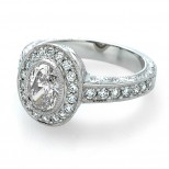 Oval Ester Diamond Ring