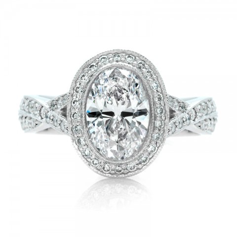 Oval Engagement Rings on Oval Diamond Engagement Ring Platinum Oval Diamond Engagement Ring The
