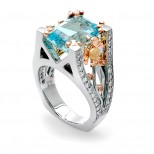 Rosewood Aquamarine Ring