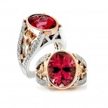 Rosewood Pink Tourmaline Ring