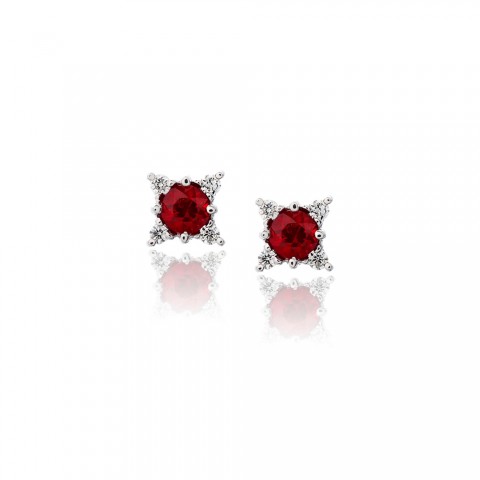 Ruby Earrings on Ruby And Diamond Earrings   J M  Edwards Jewelry