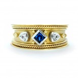 Sapphire Etruscan Band Sapphire Etruscan Band
