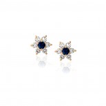Sapphire and Diamond Earrings