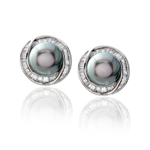 Black Pearl Earrings on Tahitian Black Pearl Earrings   J M  Edwards Jewelry