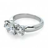 Platinum Three Stone Diamond Ring