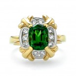 Tsavorite Garnet Ring