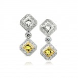 Magnificent Yellow Diamond Earrings