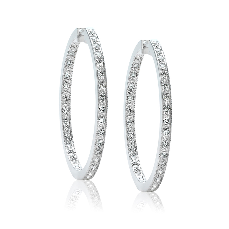 What Do Your Earrings Say About You Jm Edwards Jewelry Diamond Hoop Earrings 122 10171