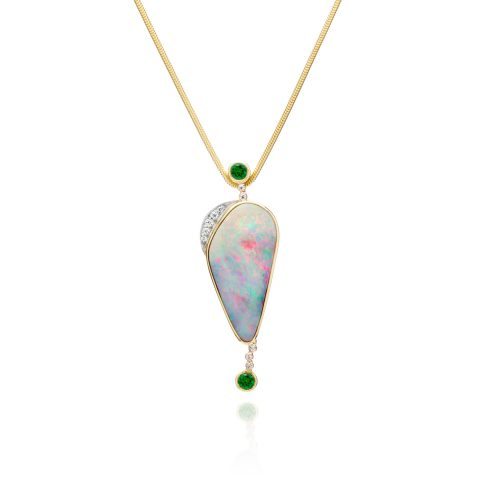 241-10214 Custom Boulder Opal Pendant