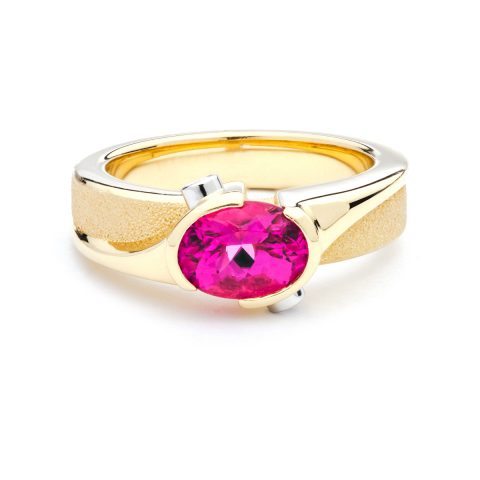 211-10565 Custom Pink Tourmaline Ring